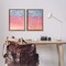 Stupell Industries Minimalist Aerial Beach 2 pc Framed Floater Canvas Wall Art Set Design by Nataly White